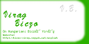 virag biczo business card